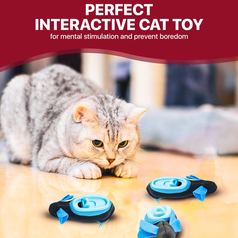SPOT Doc and Phoebe's Cat Hunting Snacker - Interactive Indoor Treat Dispenser, Encourage Natural Instincts to Hunt, Provide Mental Stimulation, Solve Behavioral Problems & Obesity, Pack of 1 Mouse - Image 4